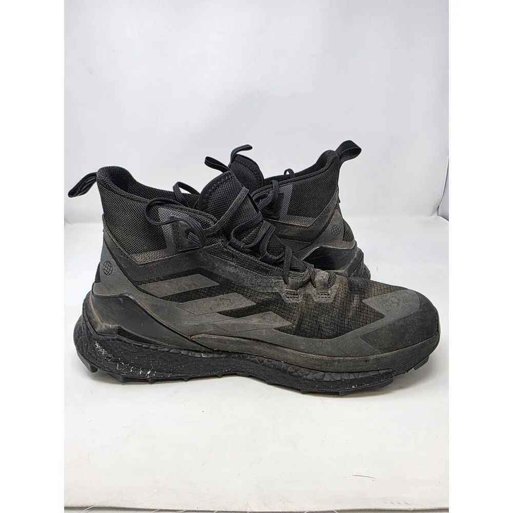 Adidas Terrex Free Hiker 2.0 Goretex Mens 10 Black Hiking Shoes Boost Flaws